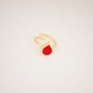 Little drop ring (red)